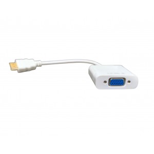 Переходник LivePower H180 (HDMI-VGA) на шнуре, цвет: белый
