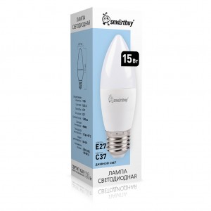 Светодиодная (LED) Лампа Smartbuy-C37-15W/4000 (SBL-C37-15-40K-E27)