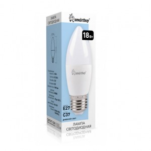 Светодиодная (LED) Лампа Smartbuy-C37-18W/4000 (SBL-C37-18-40K-E27)