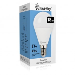 Светодиодная (LED) Лампа Smartbuy-P45-18W/6000/E14 (SBL-P45-18-60K-E14)