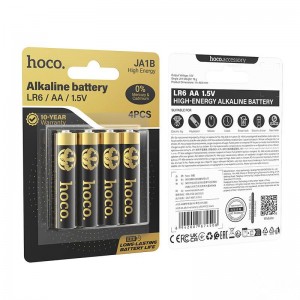 Батарейка AA Hoco LR06-4BL JA2B, Alkaline battery 1,5В