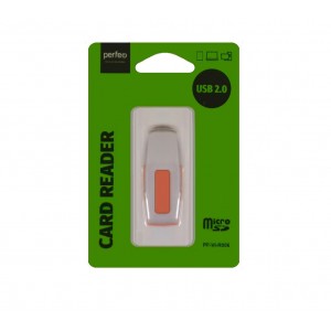 Картридер Perfeo Card Reader Micro SD, цвет: оранжевый (PF-VI-R006 Orange)