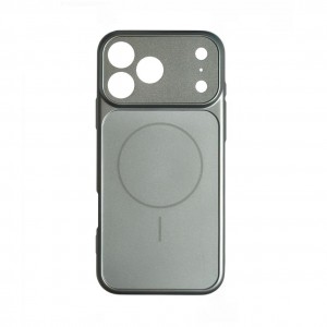 Накладка силиконовая magnetic wireless для iPhone 17 PRO MAX, серебряный