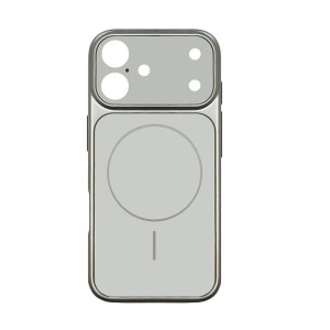 Накладка силиконовая magnetic wireless для iPhone 17, серебряный