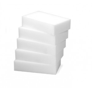 Губка-ластик МЕЛАМИНОВАЯ для кухни, уборки, обуви 9*5,5*2см КОМПЛЕКТ 5шт, колорбокс, LAIMA