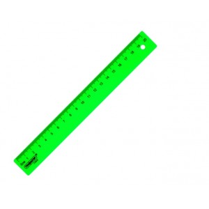 Линейка пластиковая 20 см ПИФАГОР, неоновая, ассорти,