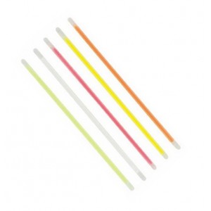 Светящиеся (неоновые) палочки 10 штук в тубе, ассорти, ЮНЛАНДИЯ,