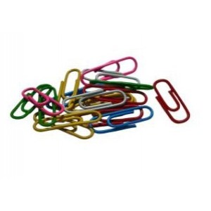 Скрепки STAFF 28 мм цветные 70 штук,