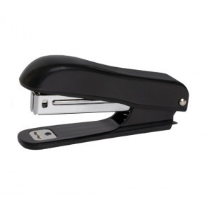 Степлер №10 STAFF Profit, до 12 листов,  с антистеплером, черный,