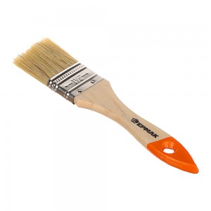 Кисть малярная плоская "Бейсик" нат. щетина 1,5" (38мм), ЕРМАК/HEADMAN