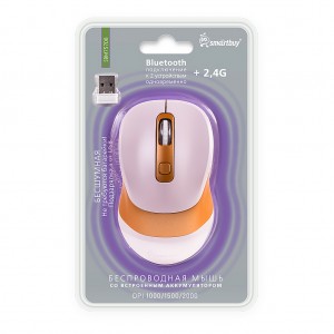 Мышь беспроводная Smartbuy Dual BT+USB с зарядкой Smartbuy X57 бежевая (SBM757DB)