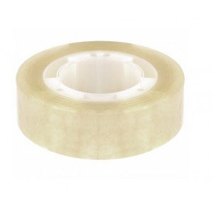 Клейкие ленты 15мм х 33м канцелярские BRAUBERG, КОМПЛЕКТ 10шт, прозрачные, гарантир. длина,