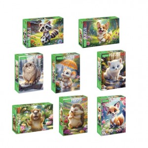 Пазл картонный "МИР ПУШИСТЫХ ЧУДЕС" 260 элементов АССОРТИ, 220х330мм, HATBER