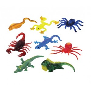 Фигурка антистресс тянучка "Тропические обитатели", ассорти 8 видов, JOLLY JOT (ДЖОЛЛИ ДЖОТ),