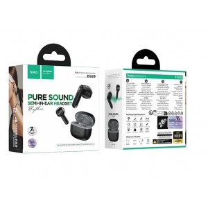 Наушники внутриканальные HOCO EQ28, Bluetooth, TWS, цвет: чёрный