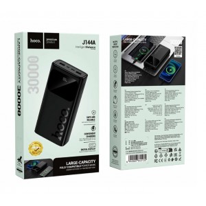Аккумулятор внешний HOCO J144A, Hymn, 30000mAh, цвет: черный