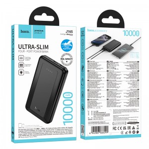 Аккумулятор внешний HOCO J165, 10000mAh, цвет: черный