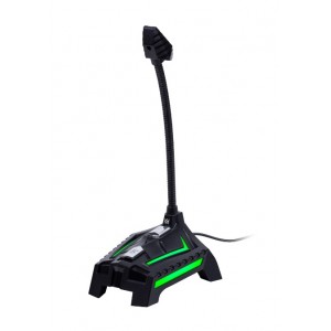 Игровой стрим микрофон Defender Ring GMC 150 USB, LED, провод 1.5 м