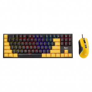 Набор игровой клавиатура+мышь Smartbuy F16 черно-желтый (SBC516GK)