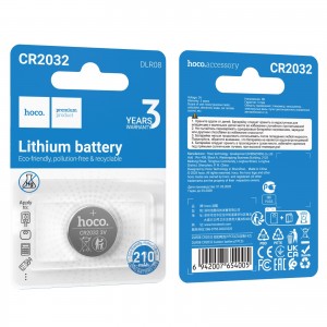 Батарейка Hoco DLR08 Lithium CR2032-1BL, 3В