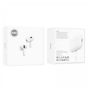 Наушники внутриканальные HOCO EW94, пластик, силикон, микрофон, bluetooth 6.0, индикатор, цвет: белый