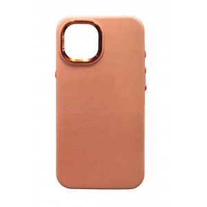 Накладка magnetic wireless с бархатом внутри для iPhone 14 (6.1) "антиотпечатки", оранжевый