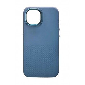 Накладка magnetic wireless с бархатом внутри для iPhone 15 "антиотпечатки", синий