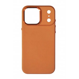 Накладка magnetic wireless с бархатом внутри для iPhone 17 PRO MAX "антиотпечатки", оранжевый