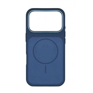 Накладка силиконовая с поддержкой magnetic wireless для iPhone 17 PRO, темно-синий