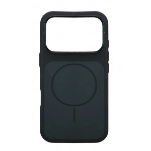 Накладка силиконовая с поддержкой magnetic wireless для iPhone 17 PRO, черный