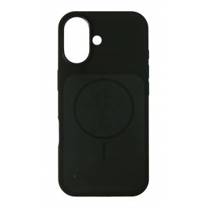 Накладка силиконовая с поддержкой magnetic wireless для iPhone 17, черный