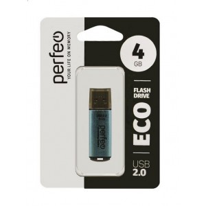 Флеш-накопитель 4Gb Perfeo economy series E04, USB 2.0, пластик, цвет: синий