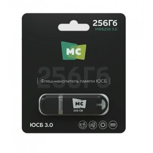 Флеш-накопитель 256Gb More Choice МФБ256, USB 3.0, пластик, цвет: черный