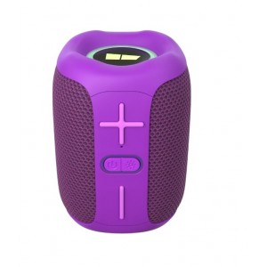 Колонка портативная More Choice BS33, блютус (Bluetooth) 5.3 8Вт 1200мАч с подсветкой, цвет: фиолетовый