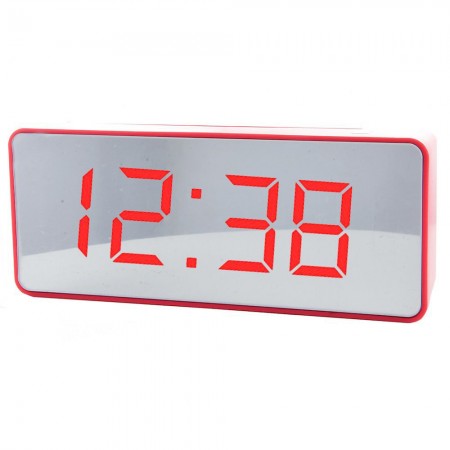 VST 886Y-1 Красные часы настольные (без блока)