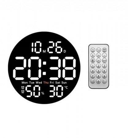 Орбита OT-CLW15 Белые часы настенные (температура, влажность)